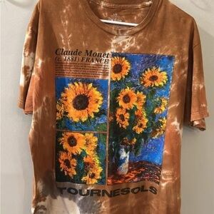 Monet Sunflower Graphic T-Shirt